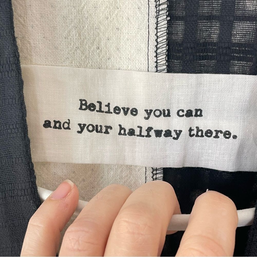 Cupcake International Patchwork Kimono Jacket Bla… - image 5